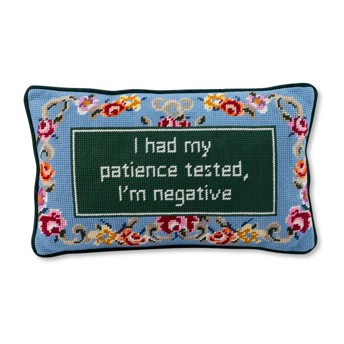 Patience Needlepoint Pillow from Furbish Studio