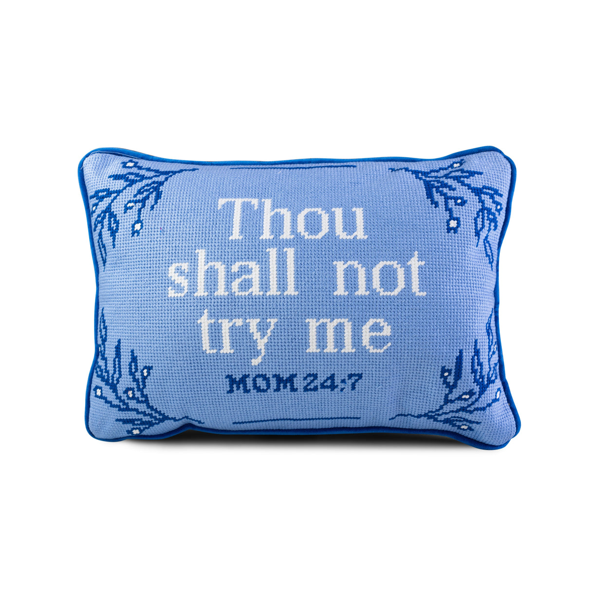 Try Me Needlepoint Pillow from Furbish Studio