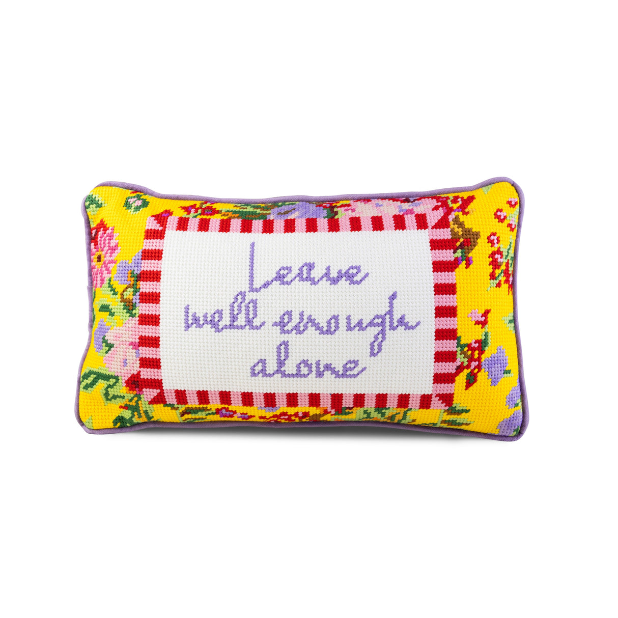 Well Enough Needlepoint Pillow from Furbish Studio