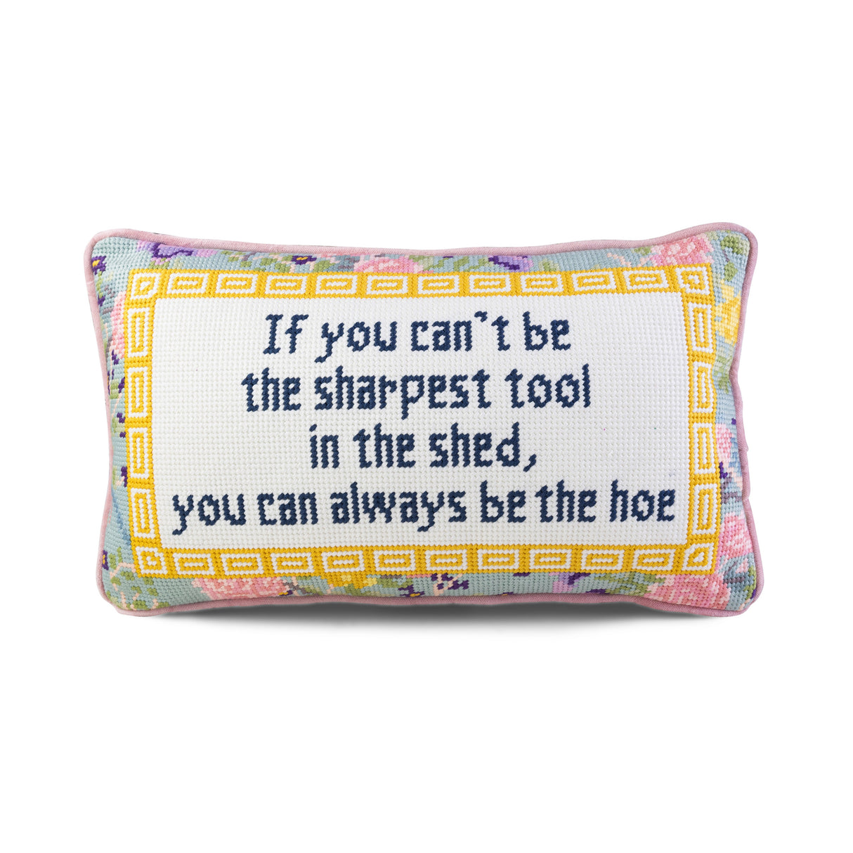 Sharpest Tool Needlepoint Pillow from Furbish Studio