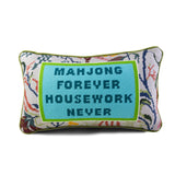 Mahjong Needlepoint Pillow from Furbish Studio