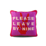 Leave by Nine Needlepoint Pillow from Furbish Studio