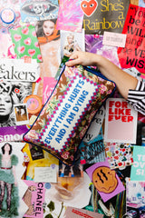 Everything Hurts Needlepoint Pillow from Furbish Studio