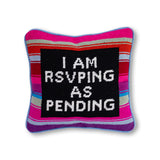 RSVP Needlepoint Pillow from Furbish Studio