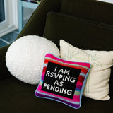 RSVP Needlepoint Pillow from Furbish Studio