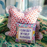 Flowers Needlepoint Pillow from Furbish Studio