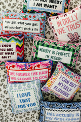 Get What You Get Needlepoint Pillow from Furbish Studio