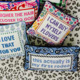 First Rodeo Needlepoint Pillow from Furbish Studio