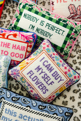 Flowers Needlepoint Pillow from Furbish Studio