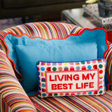 Best Life Needlepoint Pillow From Furbish Studio