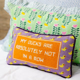 Ducks in a Row Needlepoint Pillow from Furbish Studio