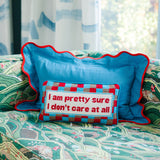 Don't Care Needlepoint Pillow from Furbish Studio