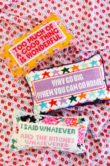Too Much Needlepoint Pillow from Furbish Studio