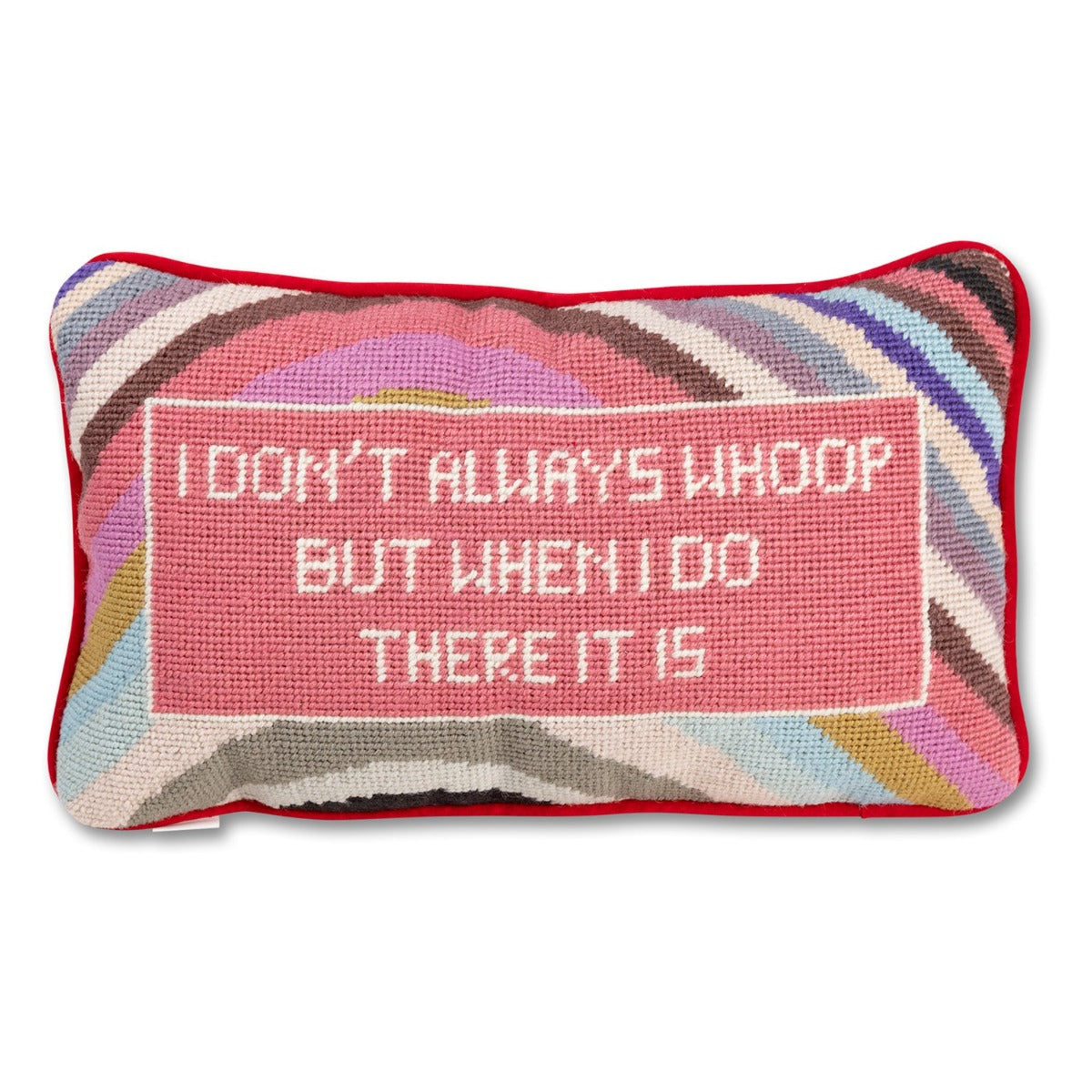 Whoop There It Is Needlepoint Pillow from Furbish Studio