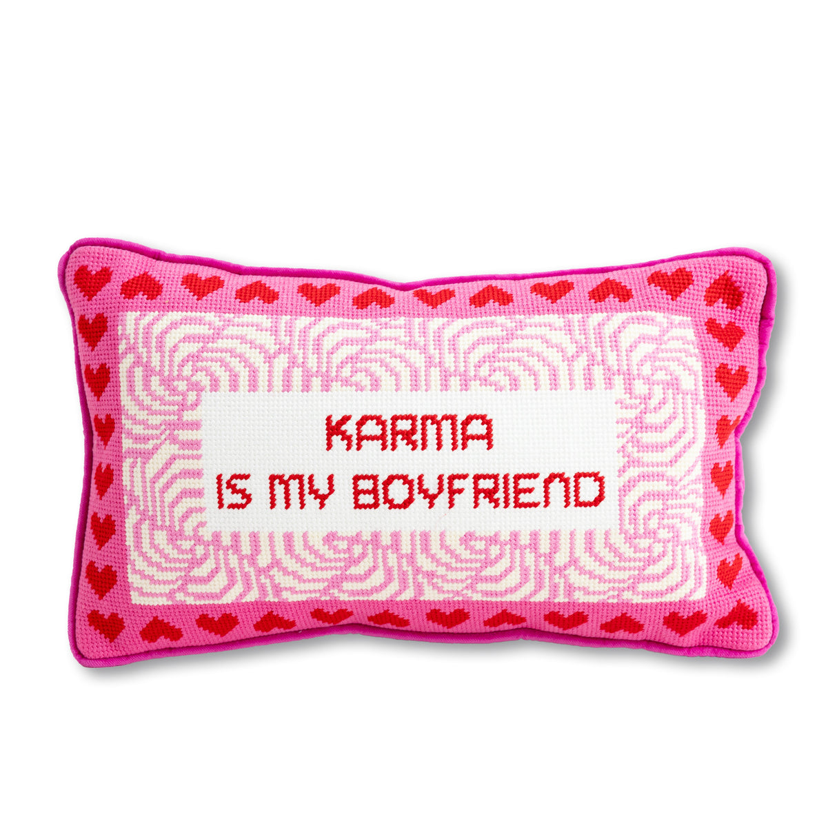 Karma Needlepoint Pillow from Furbish Studio