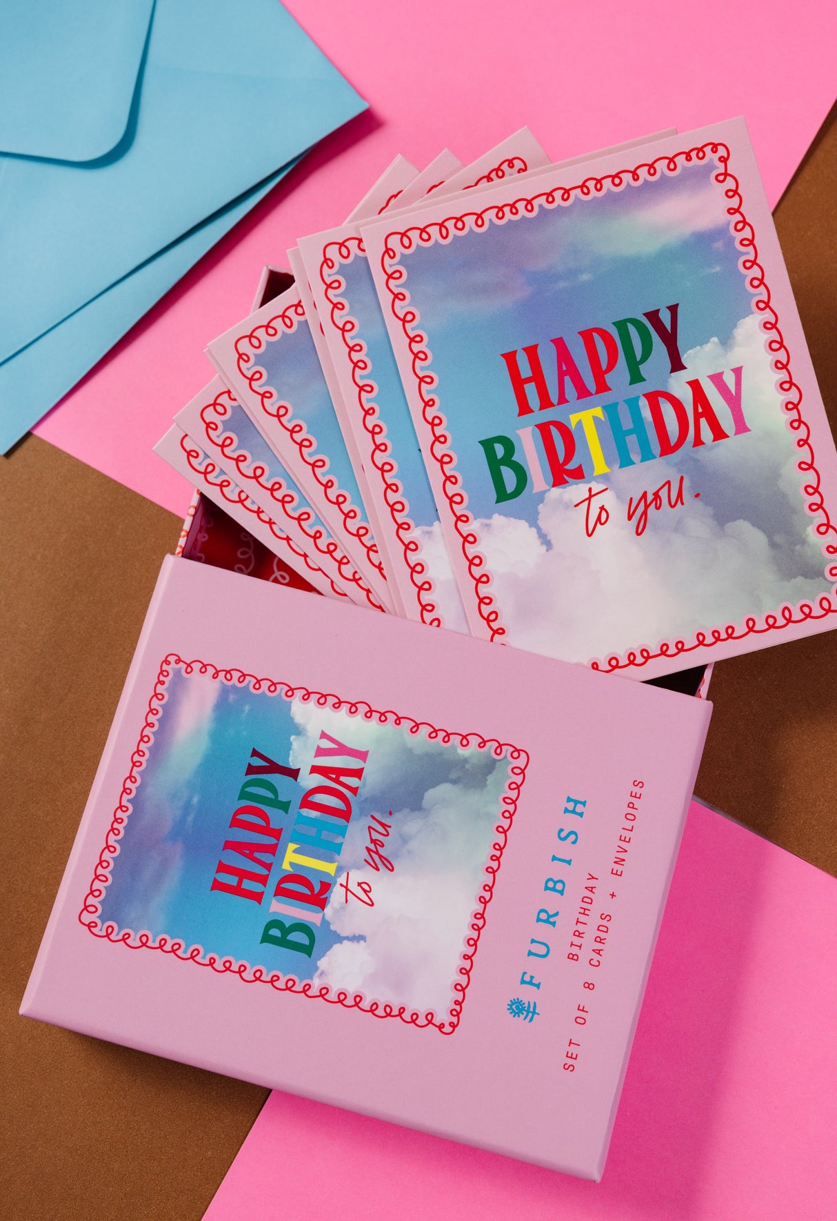 Boxed Greeting Card S/8 - Birthday from Furbish Studio