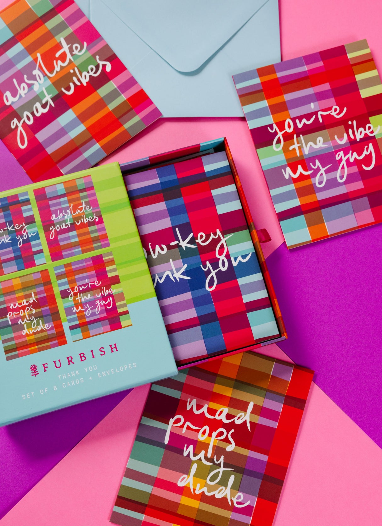 Boxed Greeting Card S/8 - Thank You from Furbish Studio