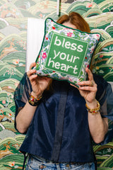 Bless Your Heart Needlepoint Pillow from Furbish Studio
