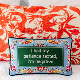 Patience Needlepoint Pillow from Furbish Studio