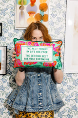 Expensive Needlepoint Pillow from Furbish Studio