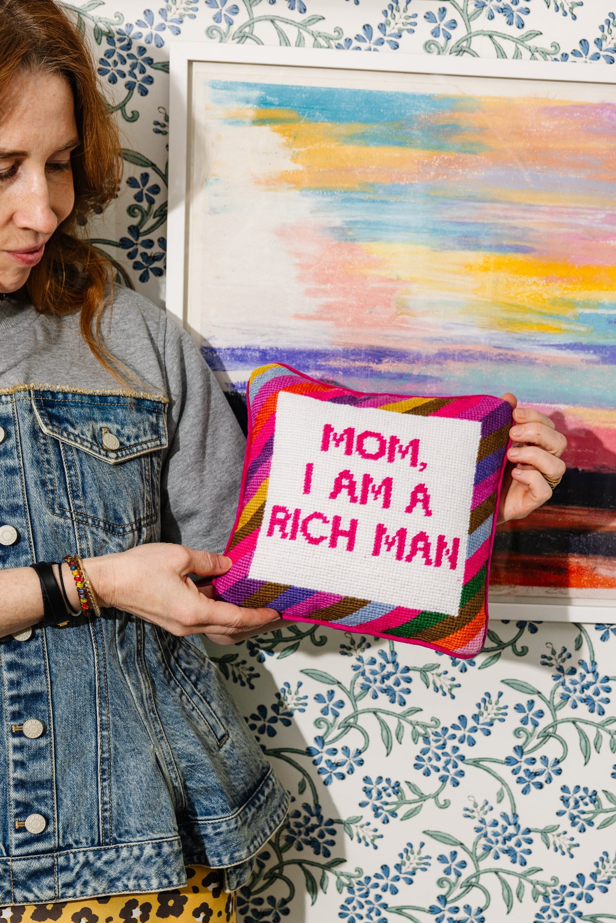 Cher Knows Best Needlepoint Pillow from Furbish Studio