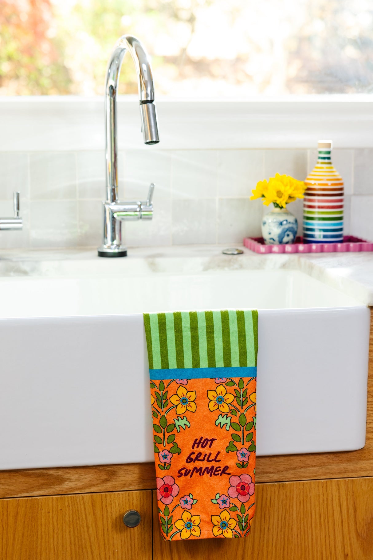 Grill Summer Dish Towel from Furbish Studio