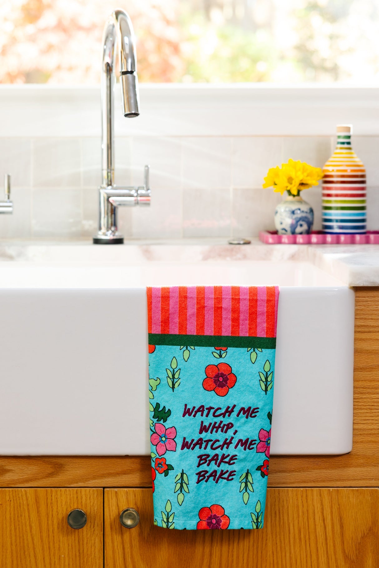 Watch Me Whip Dish Towel from Furbish Studio