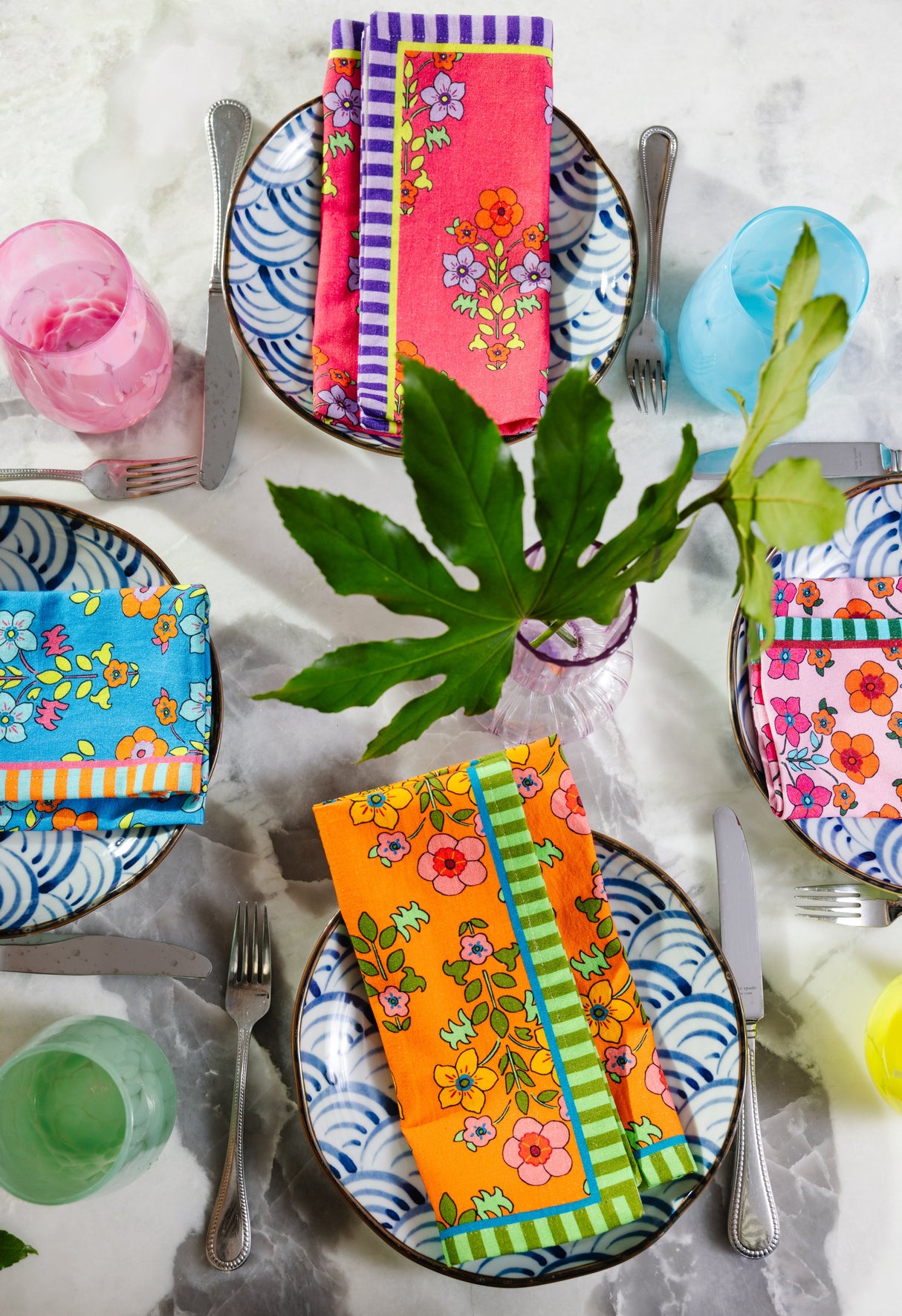 Summer Floral Napkins S/4 from Furbish Studio
