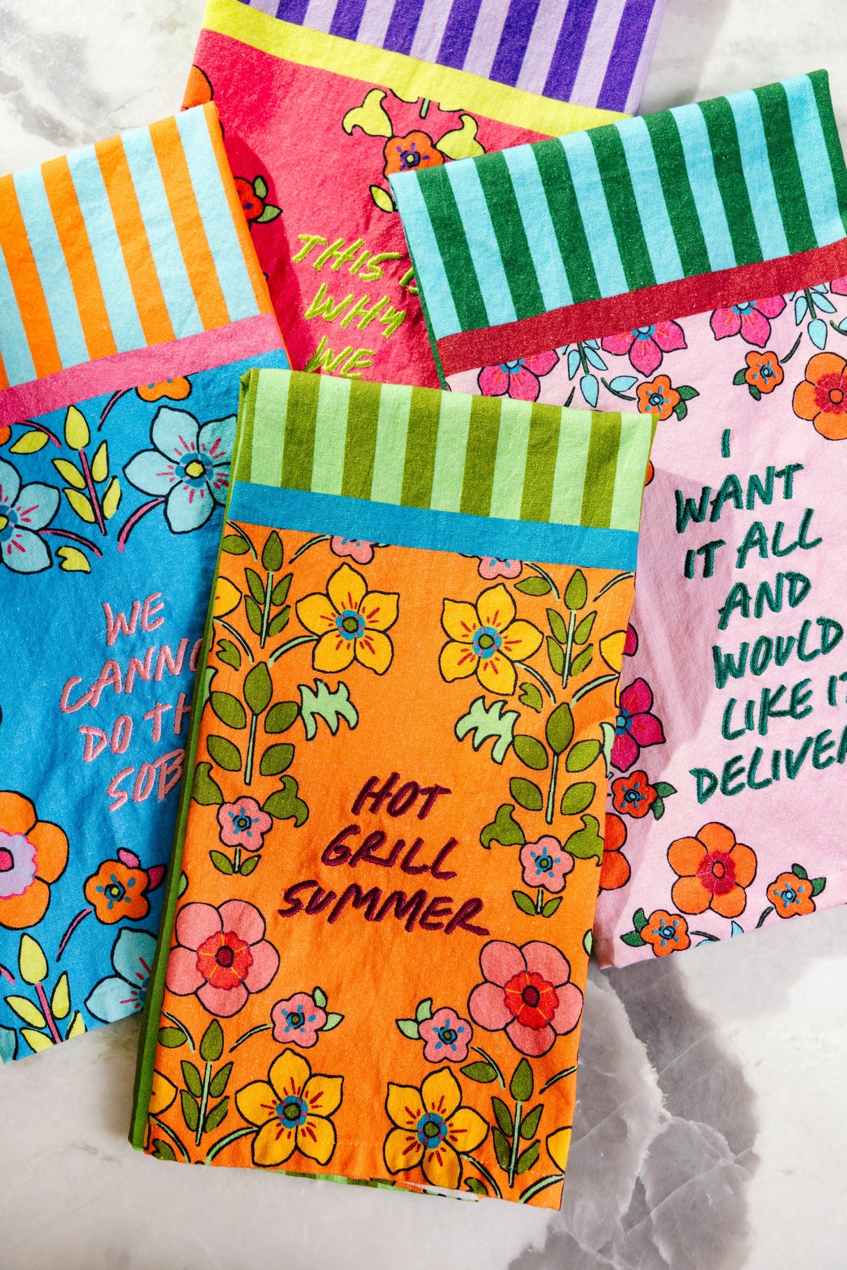 Grill Summer Dish Towel from Furbish Studio