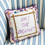 Drama Needlepoint Pillow from Furbish Studio