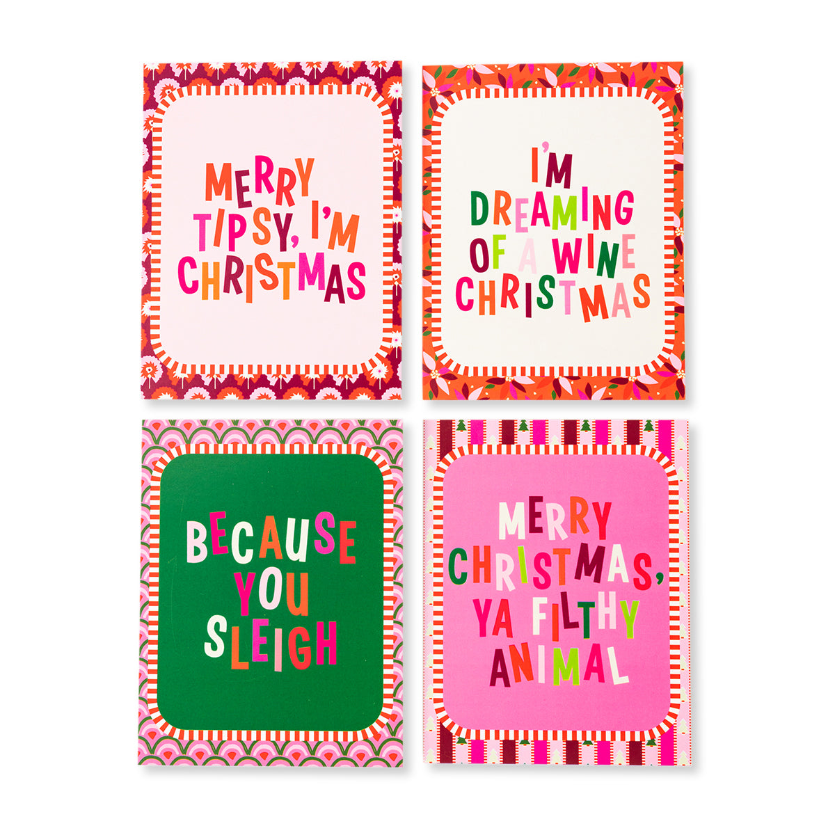Boxed Greeting Card S/8 - Booze Set from Furbish Studio