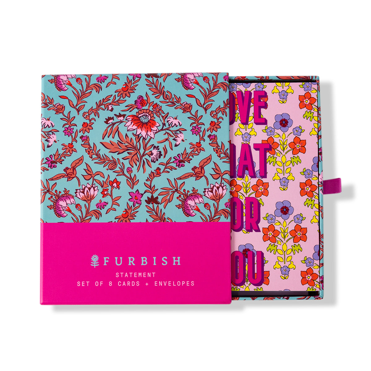 Boxed Greeting Card S/8 - Ditzy Floral from Furbish Studio