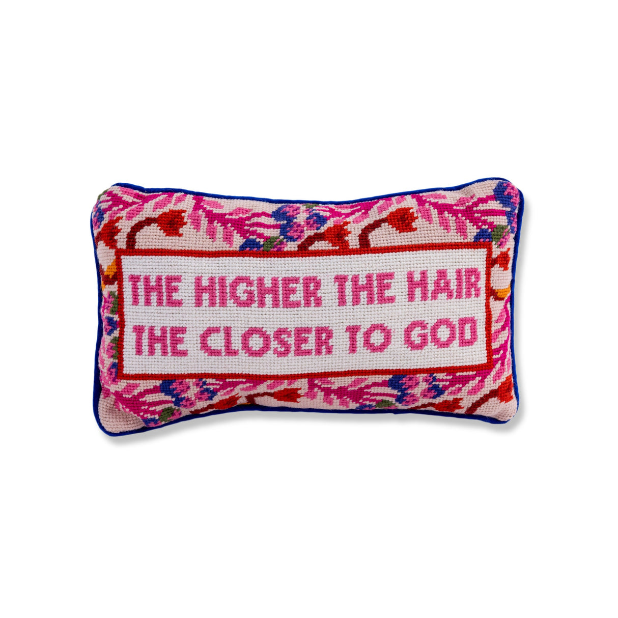 Higher The Hair Needlepoint Pillow from Furbish Studio