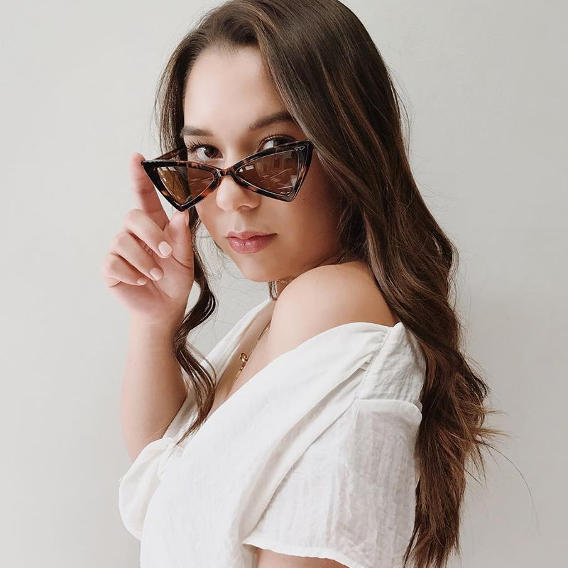 Women's Fashion Retro Triangle Cat Eye Sunglasses C570 from zeroUV
