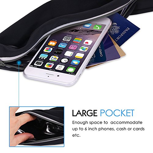JupiterGear Dual Pocket Running Belt Sports and Travel Fanny Pack for Jogging, Cycling and Outdoors from Jupiter Gear Home