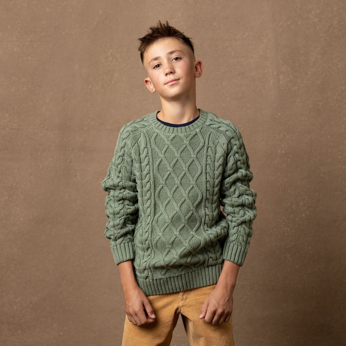 Organic Raglan Fisherman Sweater - Baby from Hope & Henry