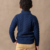 Organic Mock Neck Cable Sweater - Baby from Hope & Henry