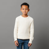 Organic Herringbone Detail Crew Neck Sweater - Baby from Hope & Henry