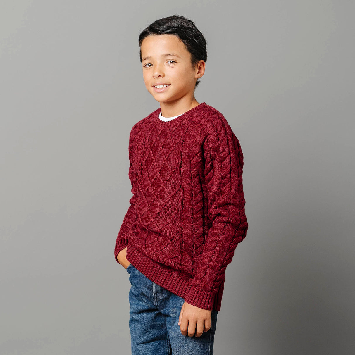 Organic Raglan Fisherman Sweater - Baby from Hope & Henry