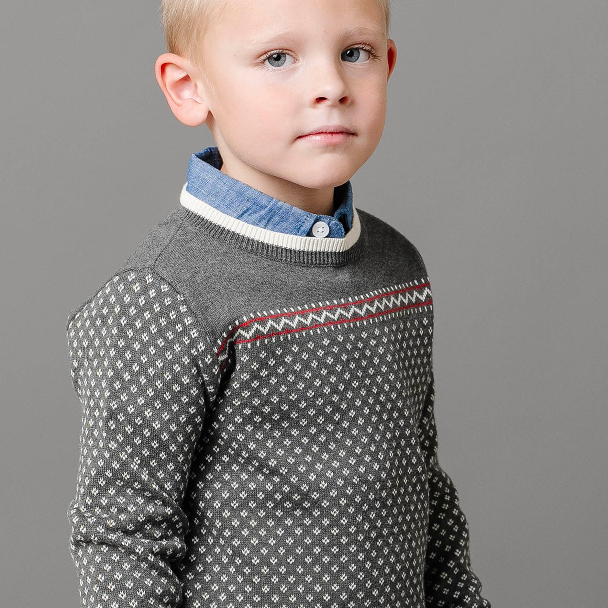 Organic Intarsia Crew Neck Sweater - Baby from Hope & Henry