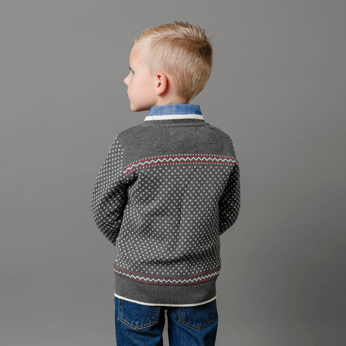 Organic Intarsia Crew Neck Sweater - Baby from Hope & Henry