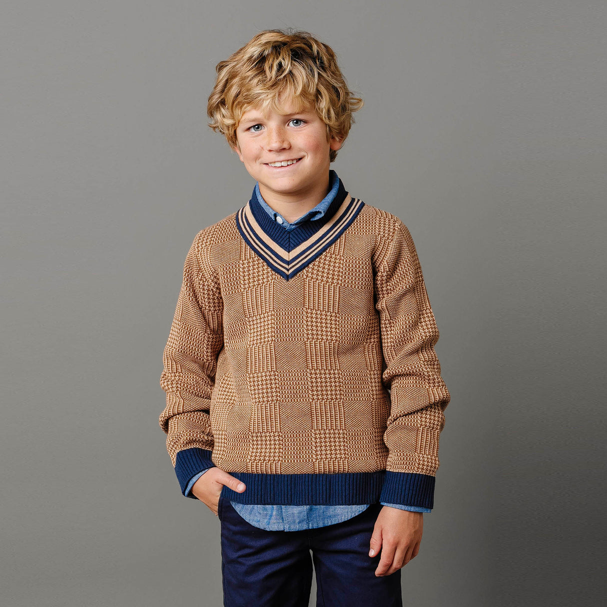 Organic Intarsia Cricket Sweater - Baby from Hope & Henry