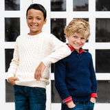 Organic Textured Shawl Collar Sweater - Baby from Hope & Henry