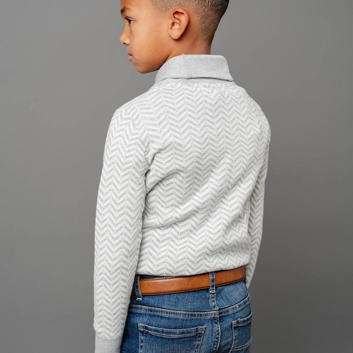 Organic Intarsia Shawl Collar Sweater - Baby from Hope & Henry