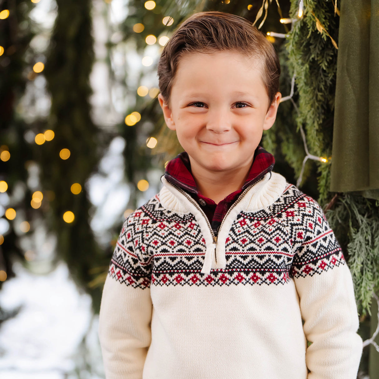Organic Half Zip Ski Sweater - Baby from Hope & Henry