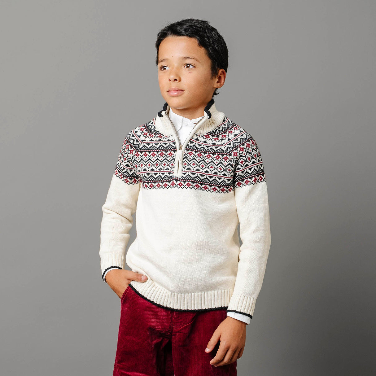 Organic Half Zip Ski Sweater - Baby from Hope & Henry