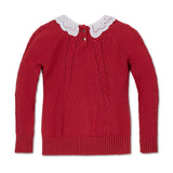 Organic Eyelet Collar Cable Sweater - Baby from Hope & Henry