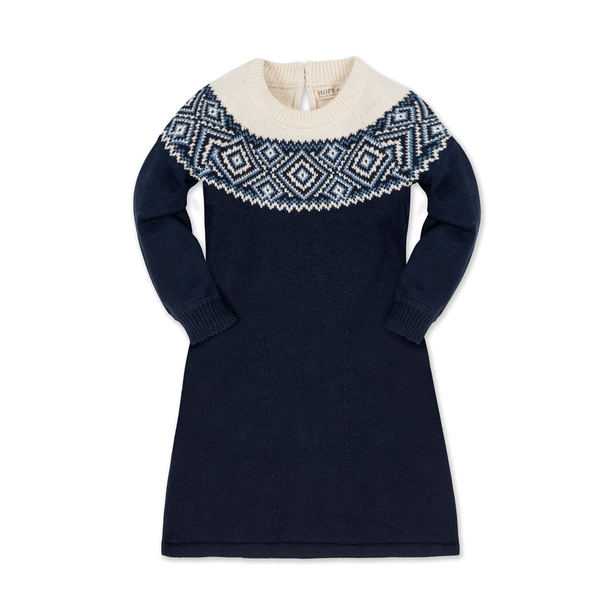 Organic Fair Isle Raglan Sweater Dress - Baby from Hope & Henry
