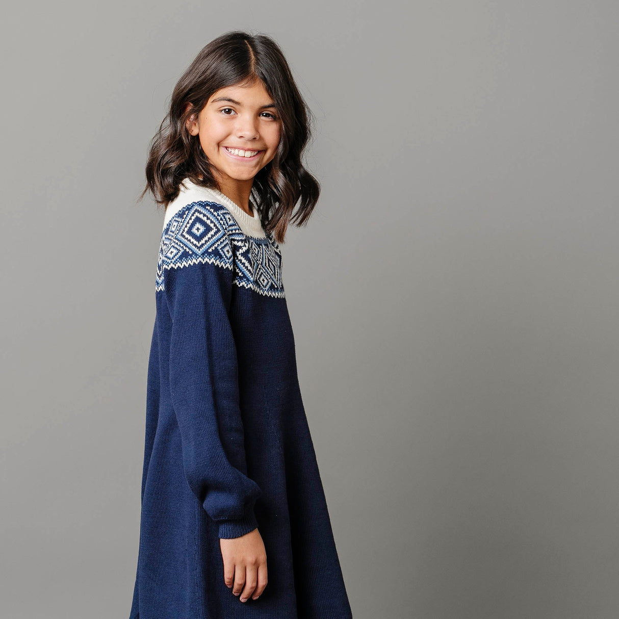 Organic Fair Isle Raglan Sweater Dress - Baby from Hope & Henry