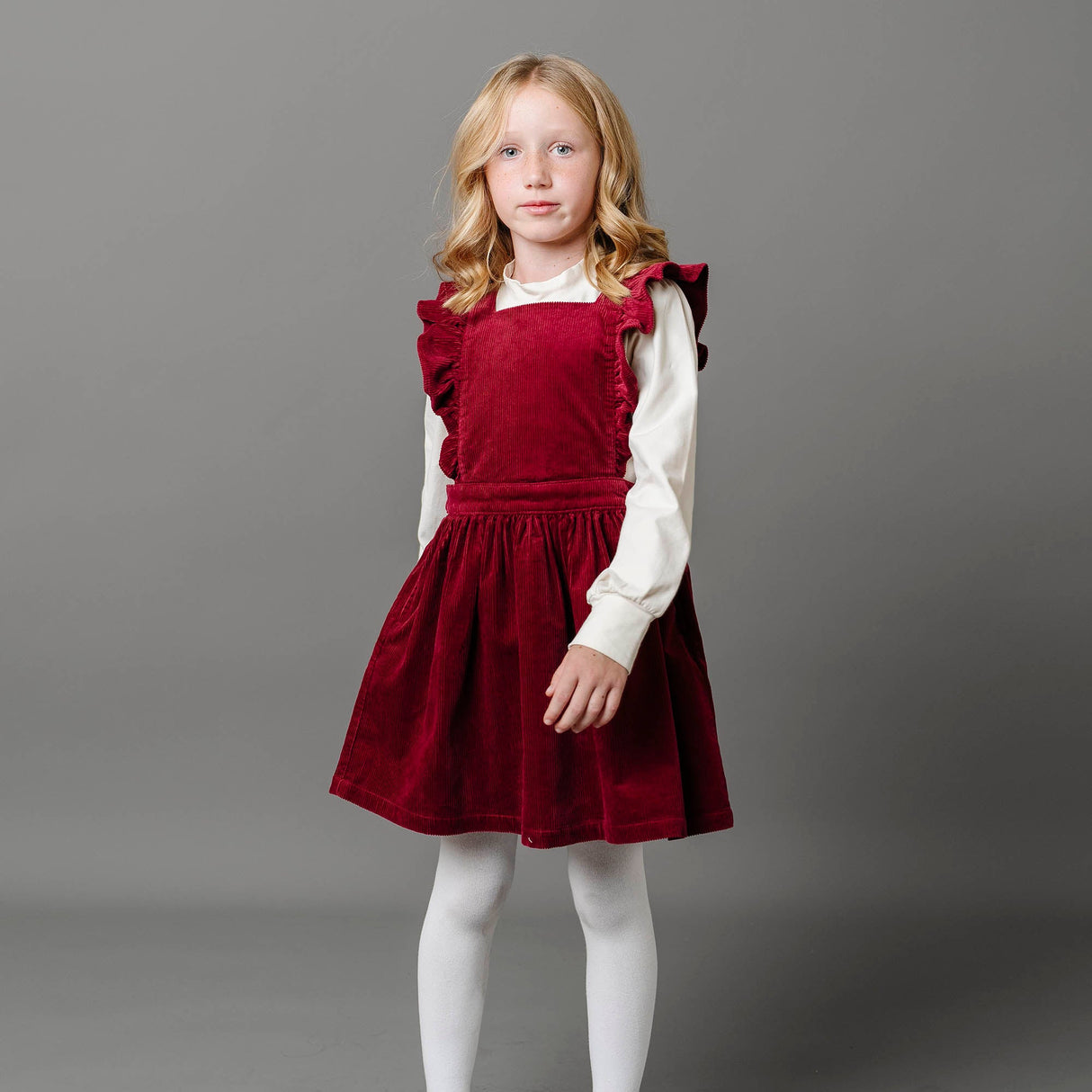 Organic Corduroy Ruffle Jumper from Hope & Henry
